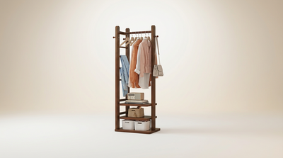 Portant vetement bois