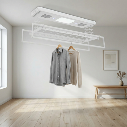 Étendoir à linge plafond extensible pliable
