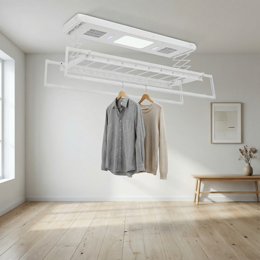 Étendoir à linge plafond extensible pliable