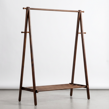 Portant pliant d’angle en bois