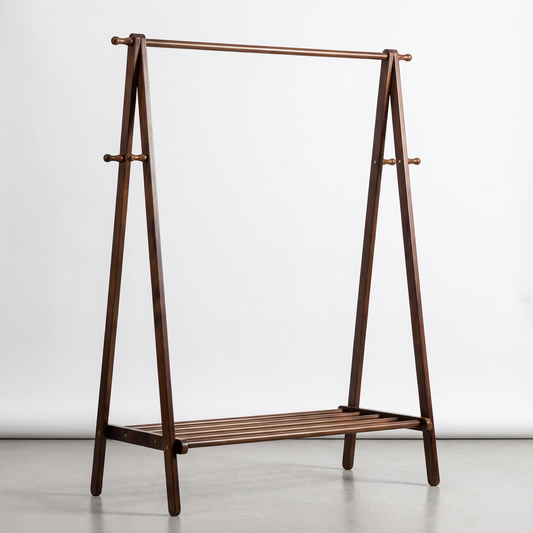 Portant pliant d’angle en bois