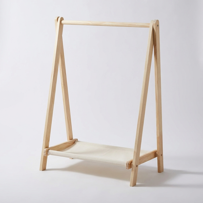 Portant vetements enfant pliable en bois