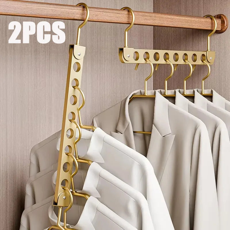 Portant vêtements vertical en aluminium gain de place style light luxury