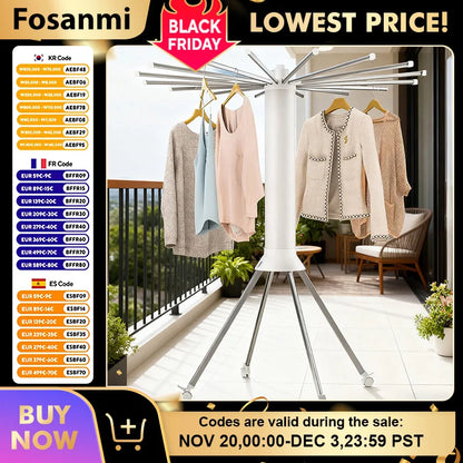 Étendoir à linge design, pliable et pratique