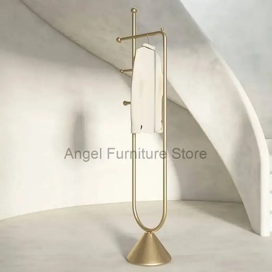 Portant vêtements autoportant métal style scandinave rangement vertical