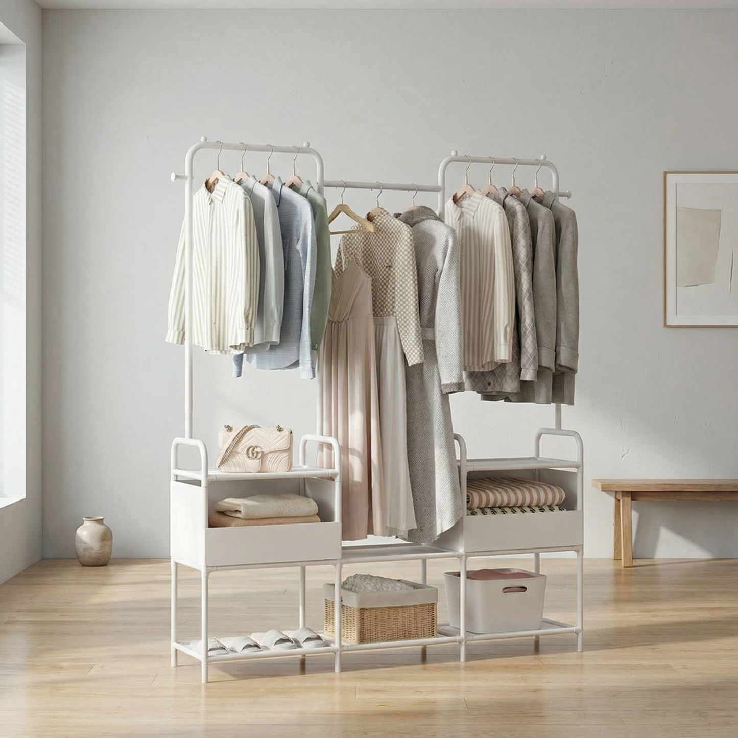 Portant à vêtements vertical chambre