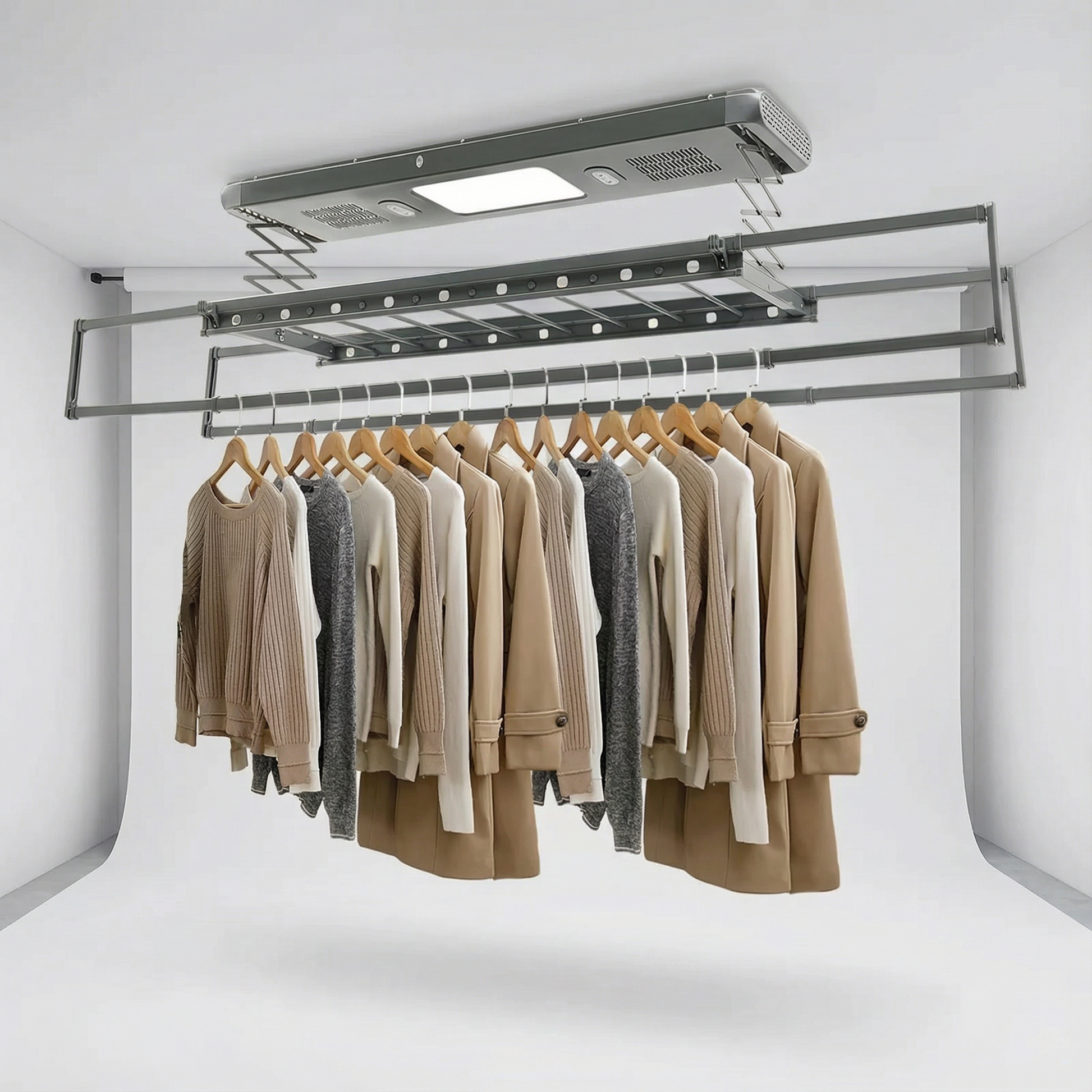 etendoir a linge plafond electrique