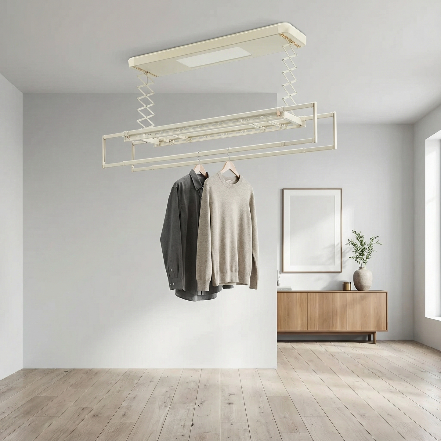 etendoir a linge suspendu plafond robuste