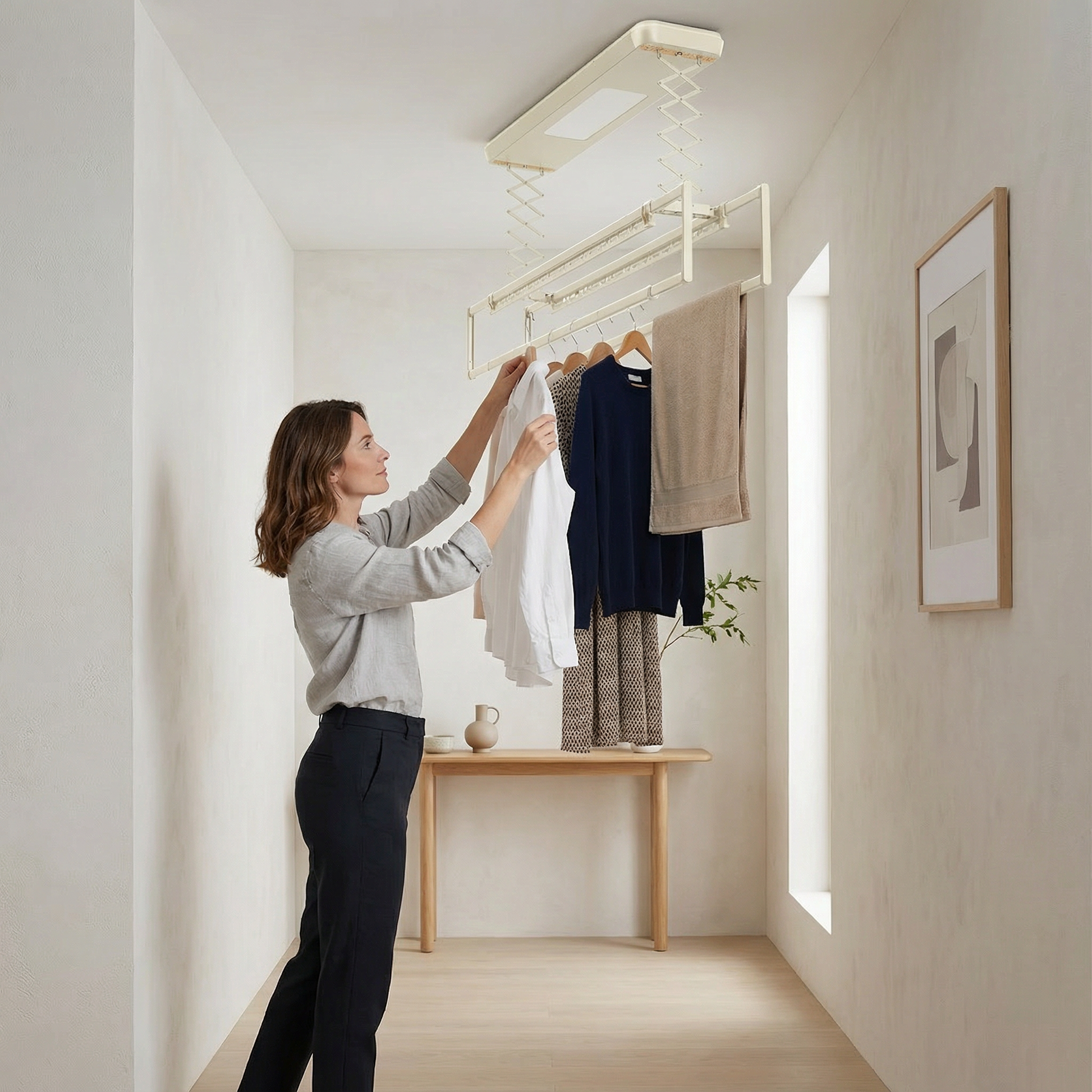 etendoir a linge suspendu robuste