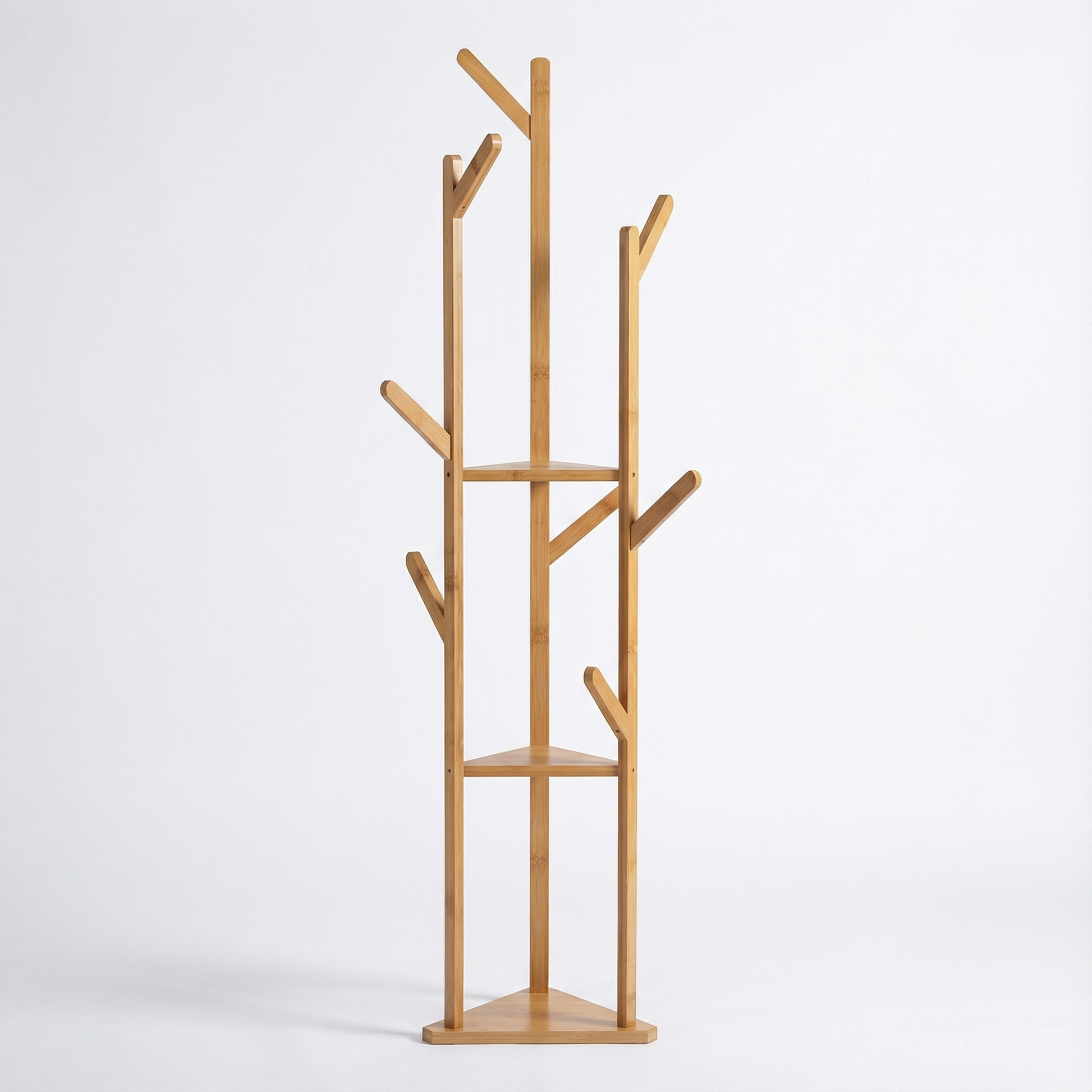 Porte manteau en bambou 10 crochets