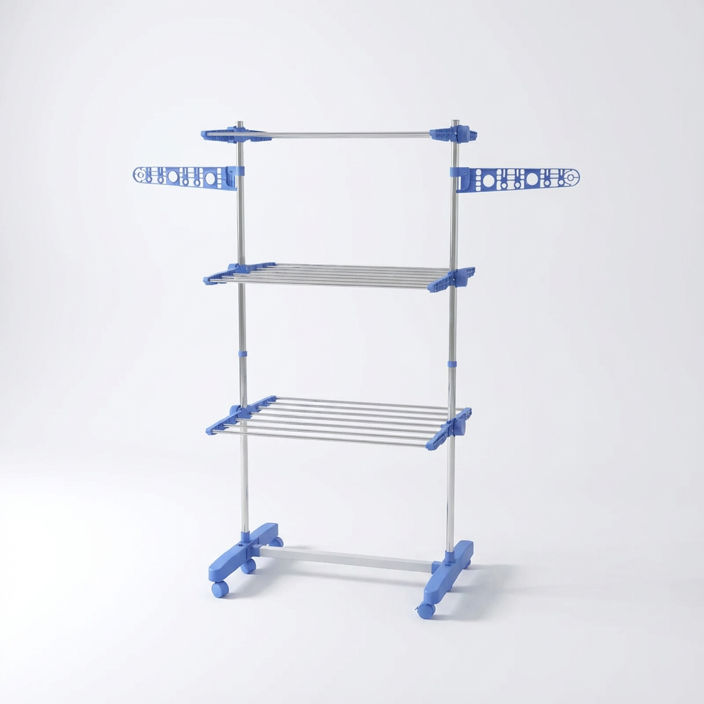 Étendoir linge pliable solide 3 niveaux