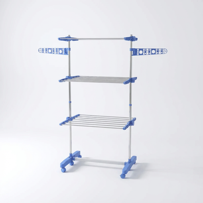 Étendoir linge pliable solide 3 niveaux